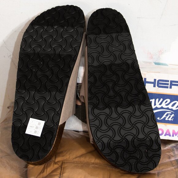 Ladies' Two Strap Taupe Sandal Skechers - Picture 3 of 3